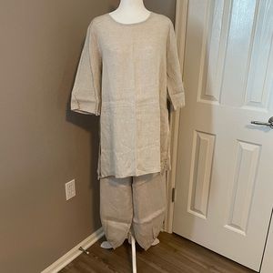 Bryn Walker-Campa pant-Medium-Natural Linen-MADE IN THE USA brand